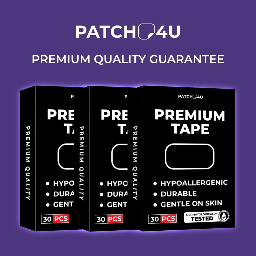 PATCH4U Premium Tape (30 Pack) - Pain Free Removal, Hypoallergenic | Latex Free & Gentle On Skin, Packaging May Vary, Skin Friendly Adhesive Cotton Tape