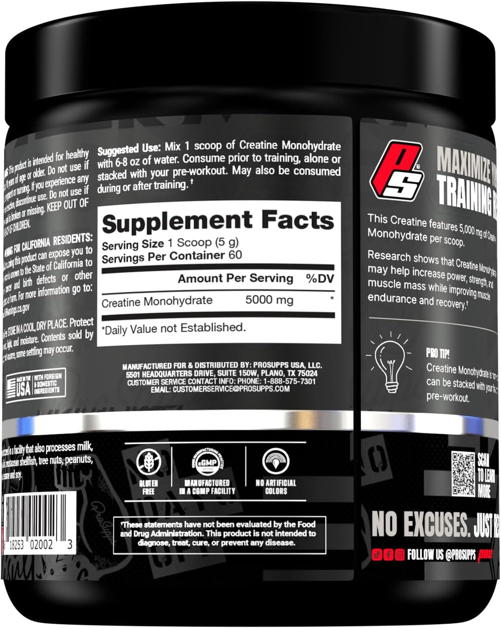 PROSUPPS Hyde Nightmare Intense Energy Pre-Workout, Dragon Fruit, and Creatine 300 Bundle