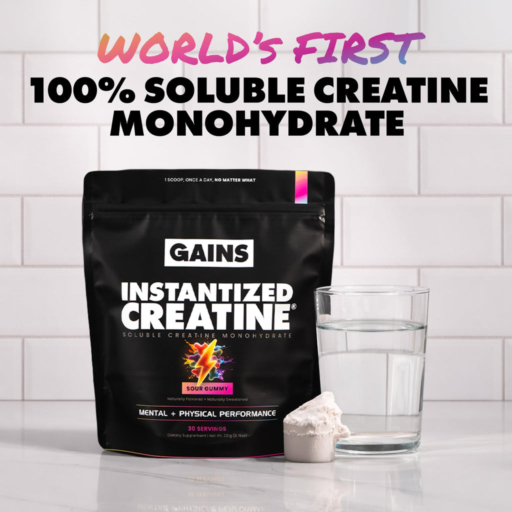 Gains in Bulk Instantized Creatine Monohydrate, Unflavored, 100 Servings