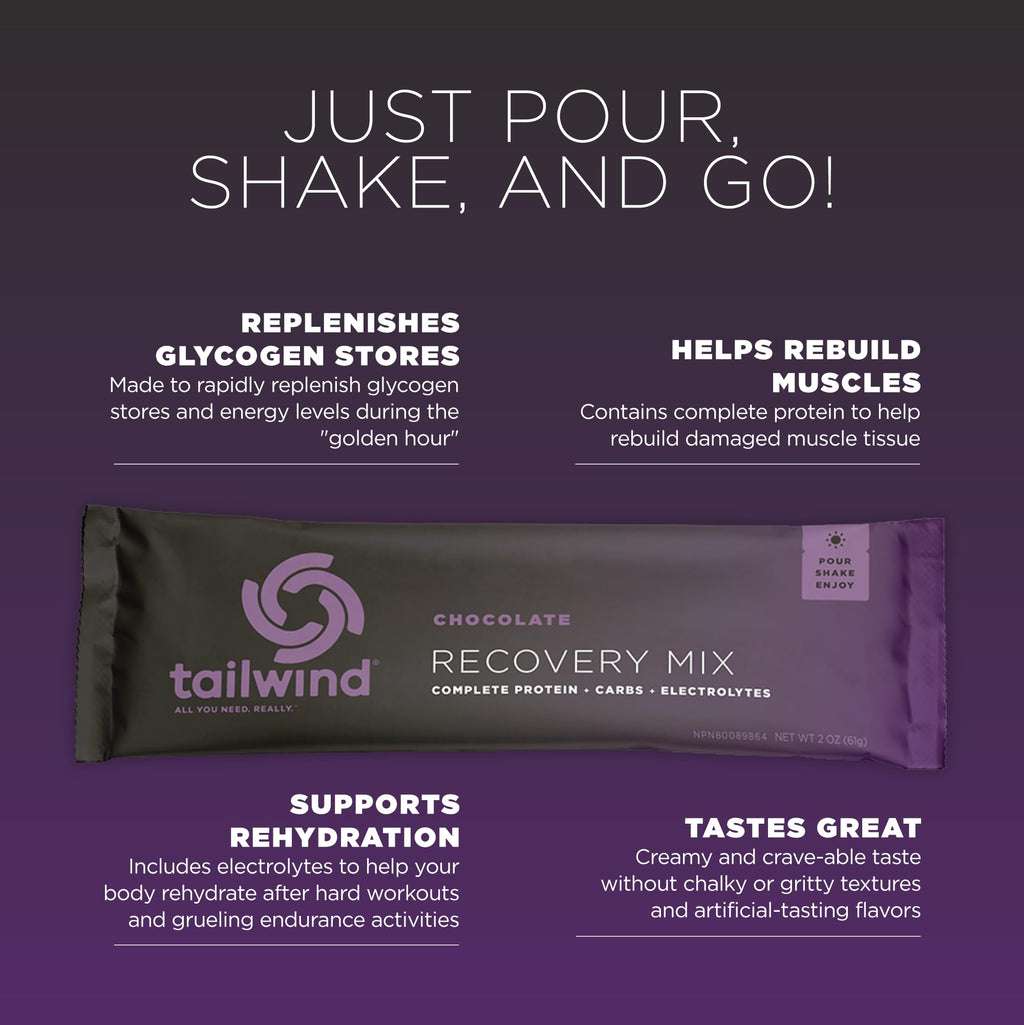 Tailwind Nutrition Recovery Mix, Chocolate, 20-Serving Bag