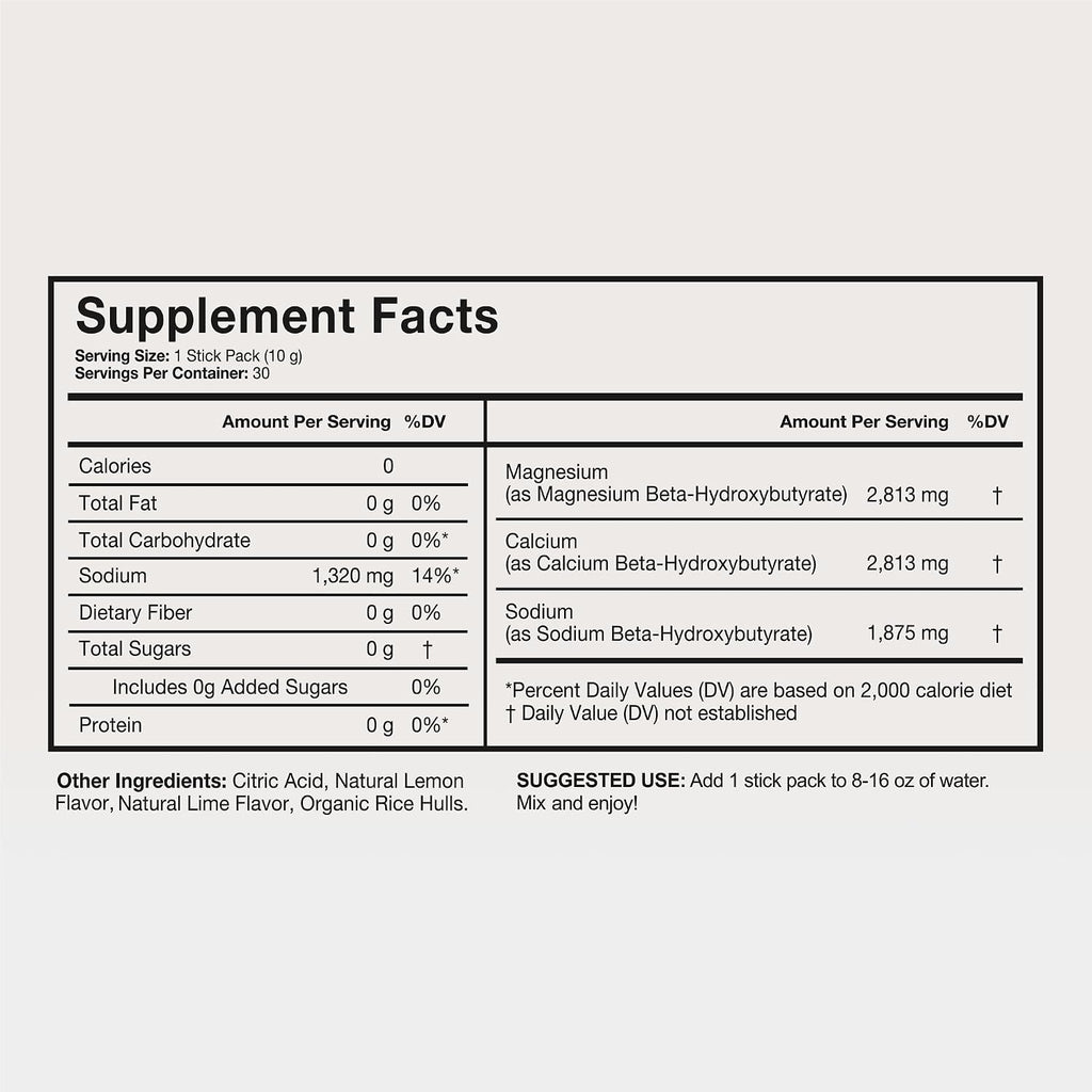 Terra Health Essentials – Solusticks BHB | Exogenous Ketones & Electrolytes for Ketosis Support, Energy, Mental Clarity, Appetite Control | Margarita Mocktail Flavor | 30 Servings