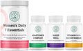 Women's Daily 7 Essentials, Adaptogen Complex, Sleep Well & Vitamin D3 + K2 Chewables Bundle
