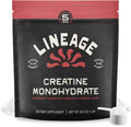 Lineage Provisions Creatine Monohydrate with Sea Salt, 90 Servings | Micronized creatine powder for training & performance with no artificial ingredients.