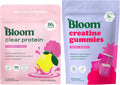 Bloom Raspberry Lemonade Clear Protein and Creatine Gummies Bundle