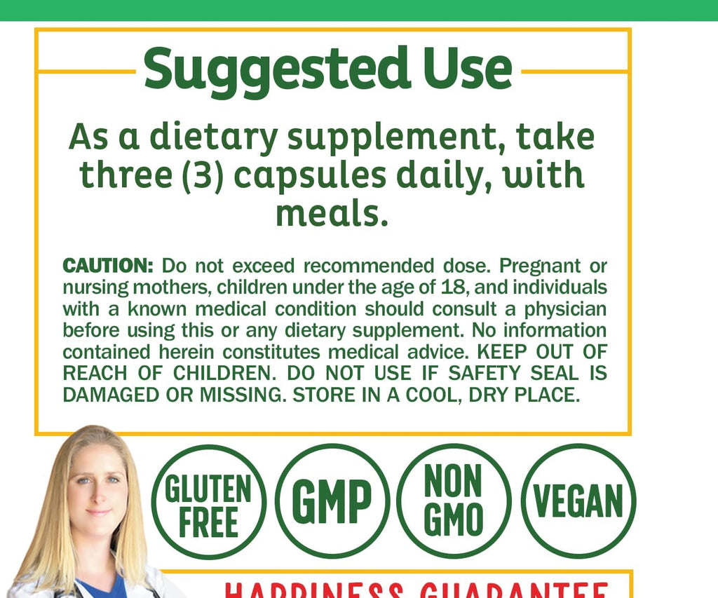 Adrenal Wellness Ashwagandha & More - Organic Mind, Body Support by Dr. Danielle, 120 Capsules