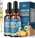 Zeolite Detox for Kids and Adults, Zeolite Clinoptilolite Liquid Drops with Chlorella, Magnesium, Zinc, Methy Vitamin B12 & D3, Gut Liver Detox Cleanse, Immunity, Pineapple Flavor 4 Fl Oz