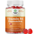 Potent Vitamin B6 Gummies for Adults - Potent Vitamin B Complex Supplements for Men & Women for Nervous System Support Mood & Immune System - Vegan Pyridoxine Chews for Energy & Metabolism - 30 Count