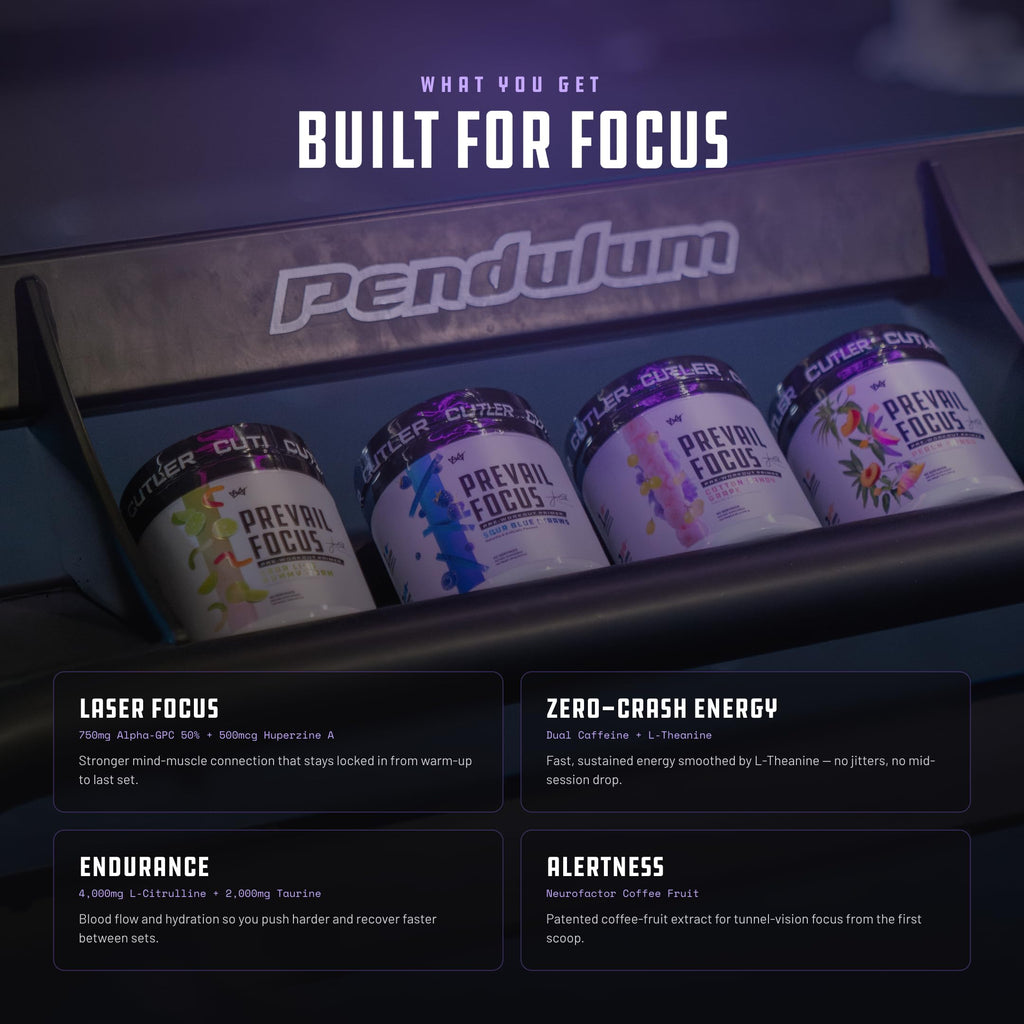 Prevail Pre Workout Powder with Nootropics: Pre-Workout Drink for Men and Women, Cutting Edge Energy and Focus Supplement with L Citrulline, Alpha GPC, L Tyrosine | Sour Rainbow Candy, 40 Scoops | Sour Rainbow Candy, 40 Scoops | With L-Citrulline, Alpha G