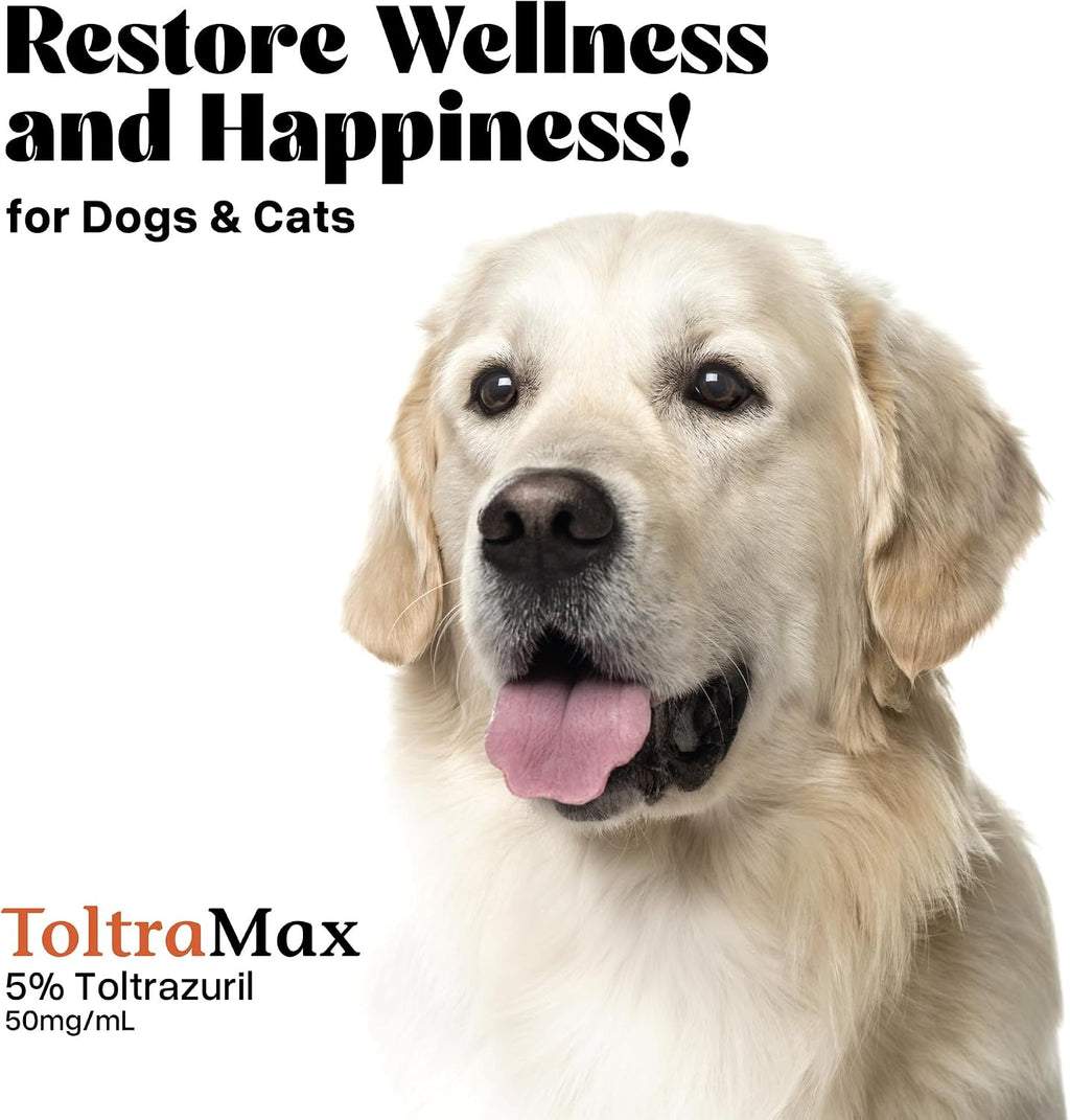 Toltrazuril, Apple Flavored 5.0% for Horses, Dogs, Cats, 120mL/4 Ounce, for Non-Food Chain Animals