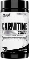 Nutrex Research Lipo-6 L Carnitine 1000mg | Pure L-Carnitine Tartrate Supports Fat Metabolism, Energy, Stimulant Free Weight Management Supplement, Keto Friendly - 120 Capsules