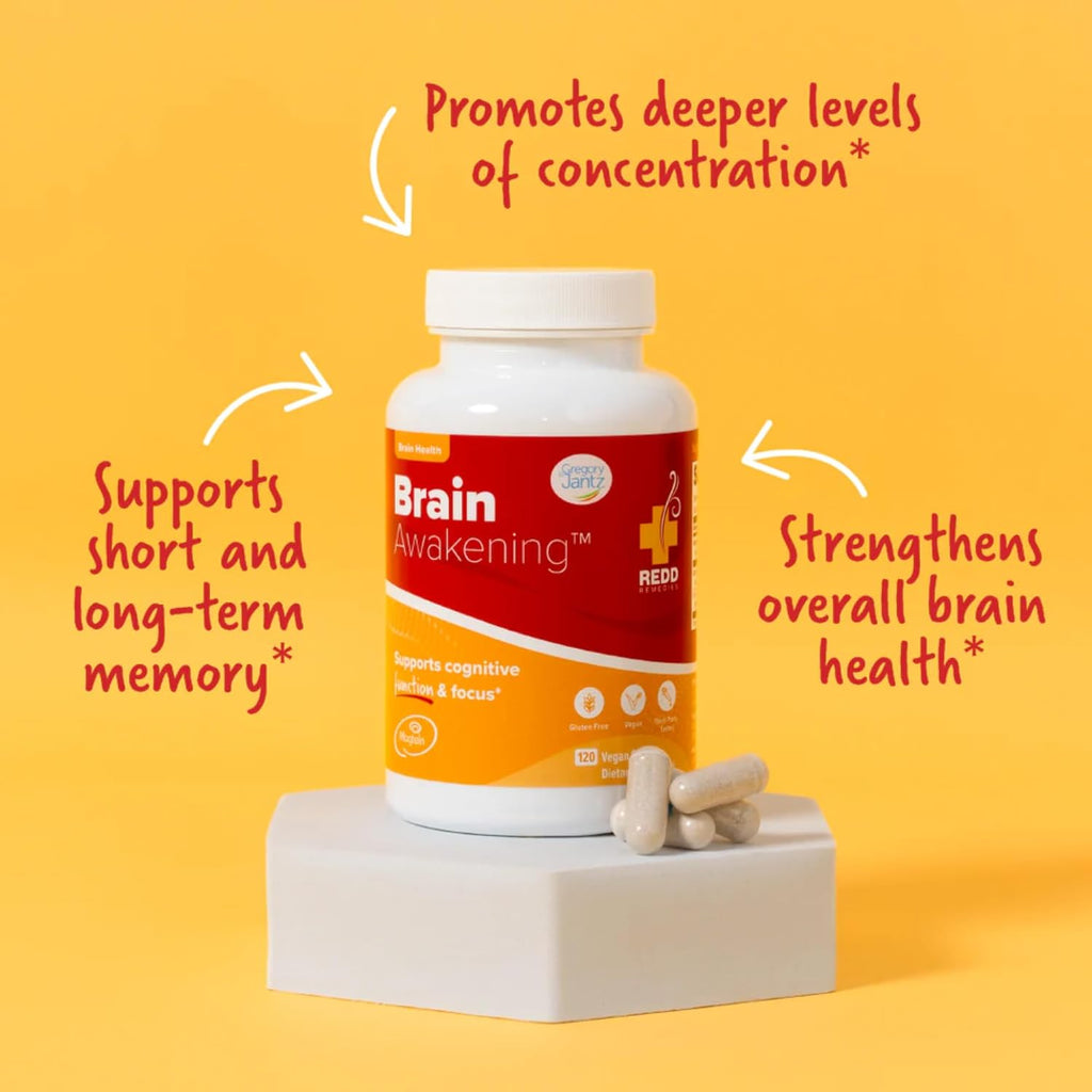 Redd Remedies 120/80 Care, 60 Capsules, and Brain Awakening, 120 Capsules