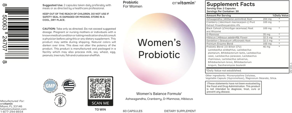 envitamin Women's Probiotics & Multivitamin Bundle (2 prducts)