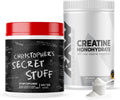 RAW Nutrition Creatine Monohydrate & Thavage (Tastes Like Winning) Pre-Workout Powder Bundle