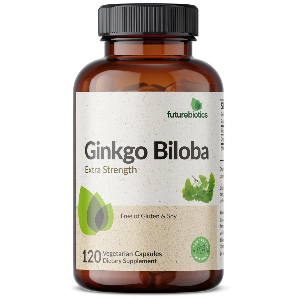 Futurebiotics Ginkgo Biloba Extra Strength Supports Brain Function & Memory Support, 120 Vegetarian Capsules