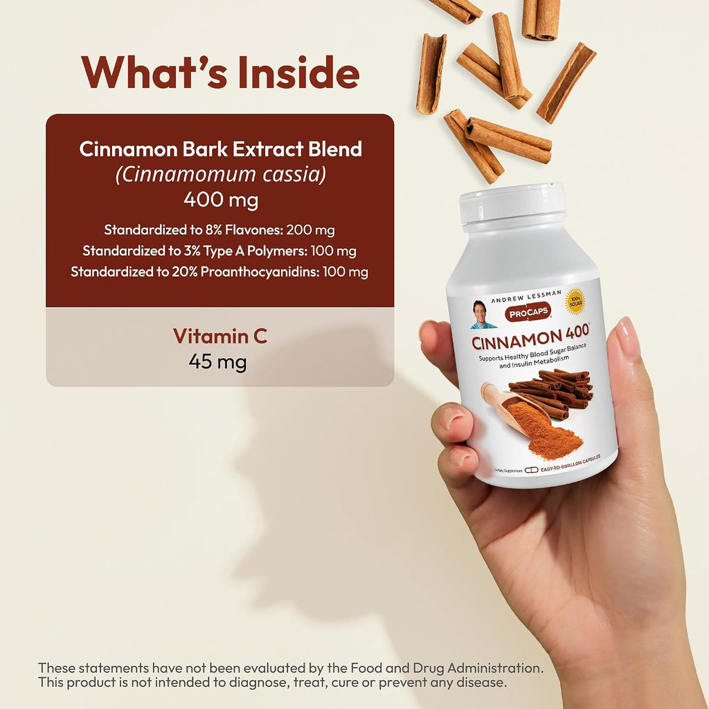 ANDREW LESSMAN ProCaps Cinnamon 400 mg 60 Capsules