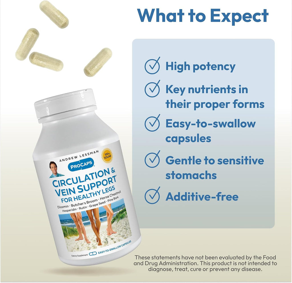 ANDREW LESSMAN ProCaps Circulation & Vein Support 60 Capsules
