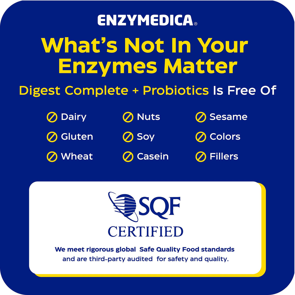 Enzymedica Digest Complete + Probiotics - Digestive Enzyme Supplement for Women & Men, Enzyme and Probiotic Capsules for Digestion, Gut Health Support, Helps Gas & Bloating, Vegetarian - 90 Caps