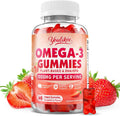 Vegan Omega-3 Gummies, Strawberry Flavor, 60 Count