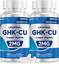 GHK-Cu Peptide – High-Purity GHK-Cu with Liposomal Delivery for Hair & Skin Support – 120 Caps.2 Pack
