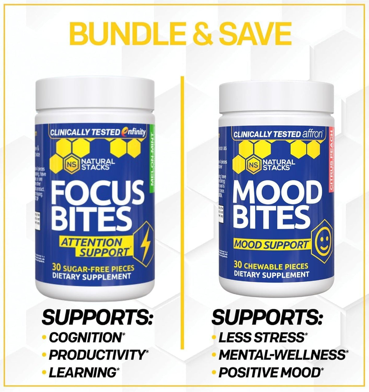 Paraxanthine Focus Bites 100mg, Caffeine Free Energy, 30 Melon Mint Chews | Enfinity paraxanthine supports attention and productivity with a smooth, jitter free lift. Great for afternoons.