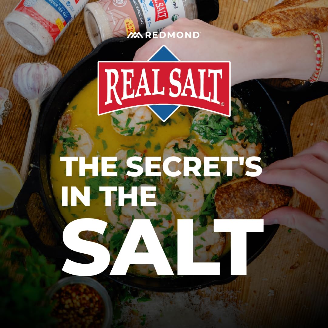 Redmond Real Sea Salt - Natural Unrefined Gluten Free Fine, 0.21 Ounce Pocket Shaker (6 Pack)