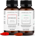 JSHealth Vitamins Bloating Bundle | Includes Detox + Debloat Liver Health Formula & Metabolism+ Natural Energy Support