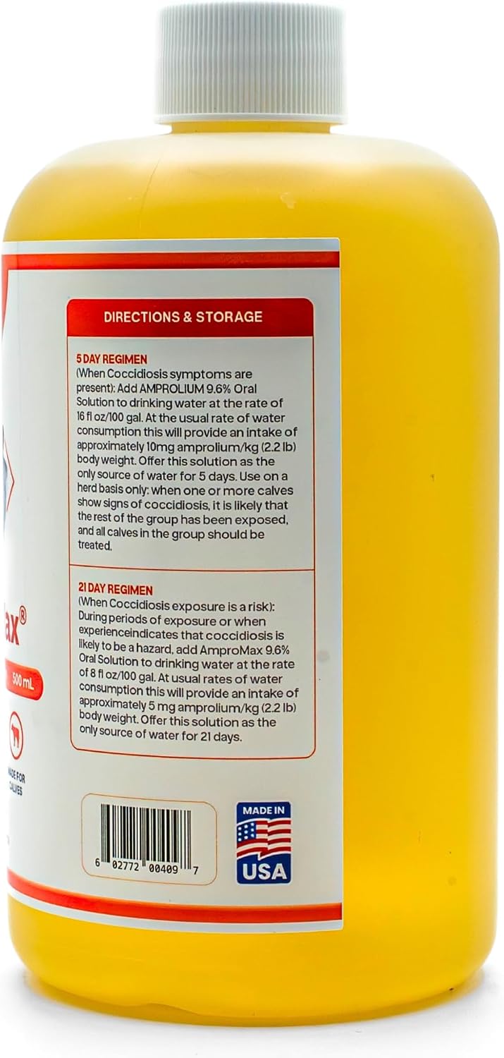 Ampromax Amprolium for Cattle (9.6%), 16.9 Ounces