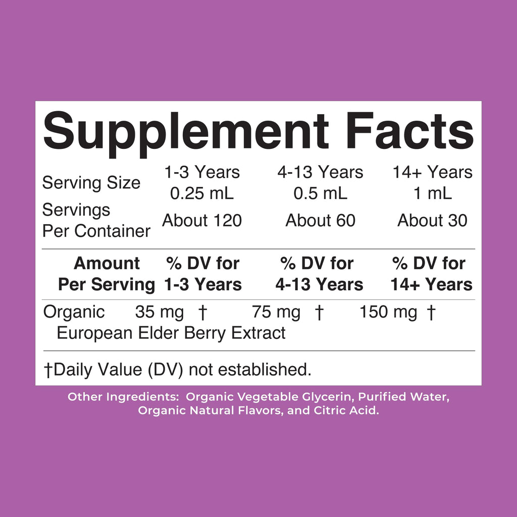 MARYRUTH'S Elderberry Liquid Drops for Adults & Kids | Immune Support | Antioxidant | 150mg Elderberry Extract | USDA Organic | CLP Purity Award | Sugar Free | Vegan | Non-GMO | Gluten Free | 1 oz