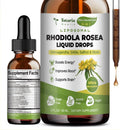 Totaria 16-in-1 Liposomal Rhodiola Rosea Supplement Tincture 1000mg, Ultra Strength Rhodiola 10:1 Root Extract w/Ashwagandha, Rhodiola Liquid Drops for Natural Relaxation, Mood, Energy, Alcohol-Free