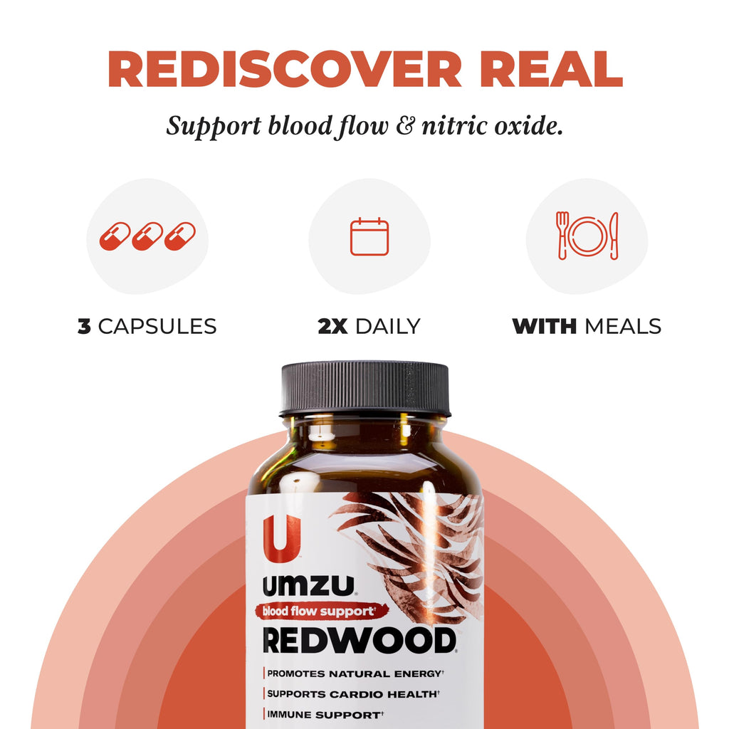 UMZU Redwood Max Nitric Oxide Booster, 1 Month Supply