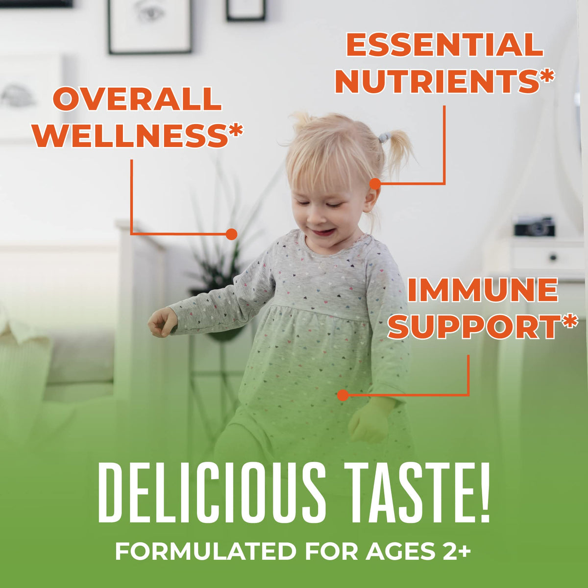 MARYRUTH'S Kids Vitamins | Multi | Sugar Free | 2 Month Supply | Kids Multivitamin Gummies for Ages 2+ | Vegan | Only 1 Gummy a Day | 60 Count