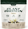 Snap Supplements Plant Based Vegan Protein Powder, Vanilla, 30 Servings