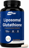 NutriFlair Liposomal Glutathione Supplement 700mg - Setria® Reduced L-Glutathione, 60 Capsules