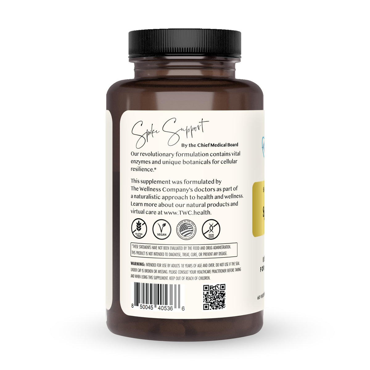 Spike Support – Nattokinase, Dandelion Root, Black Seed, Daily Detox, 120ct