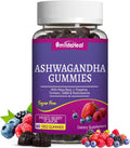 Ashwagandha Gummies 3000mg for Calm & Stress Relief, 60 Count, Vegan | Ashwagandha High Strength Root Extract Supplement with L-Theanine, Trumeric, D3 for Women & Men - Natural Mixed Berry Flavor
