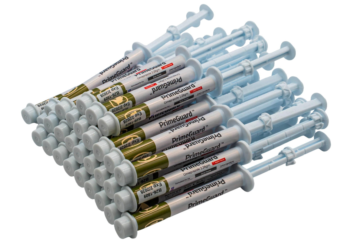 PrimeGuard (omeprazole) Oral Paste Syringe (2.28 Gm), Apple Flavor - 5 Pack