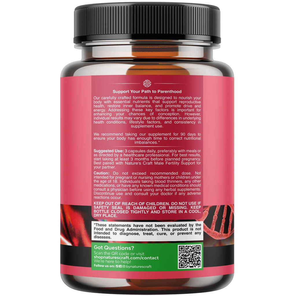 Pre Conception Male Fertility Supplement - Semen Volume Booster with CoQ10, Maca Root, Methyl Folate & D-Aspartic Acid - Mens Fertility Supplement for Sperm Motility - Conception for Him - 90 Count