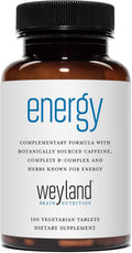 Energy | Complimentary Formula w/Botanically Sourced Caffeine | Complete B-Complex & Energy Supportive Herbs