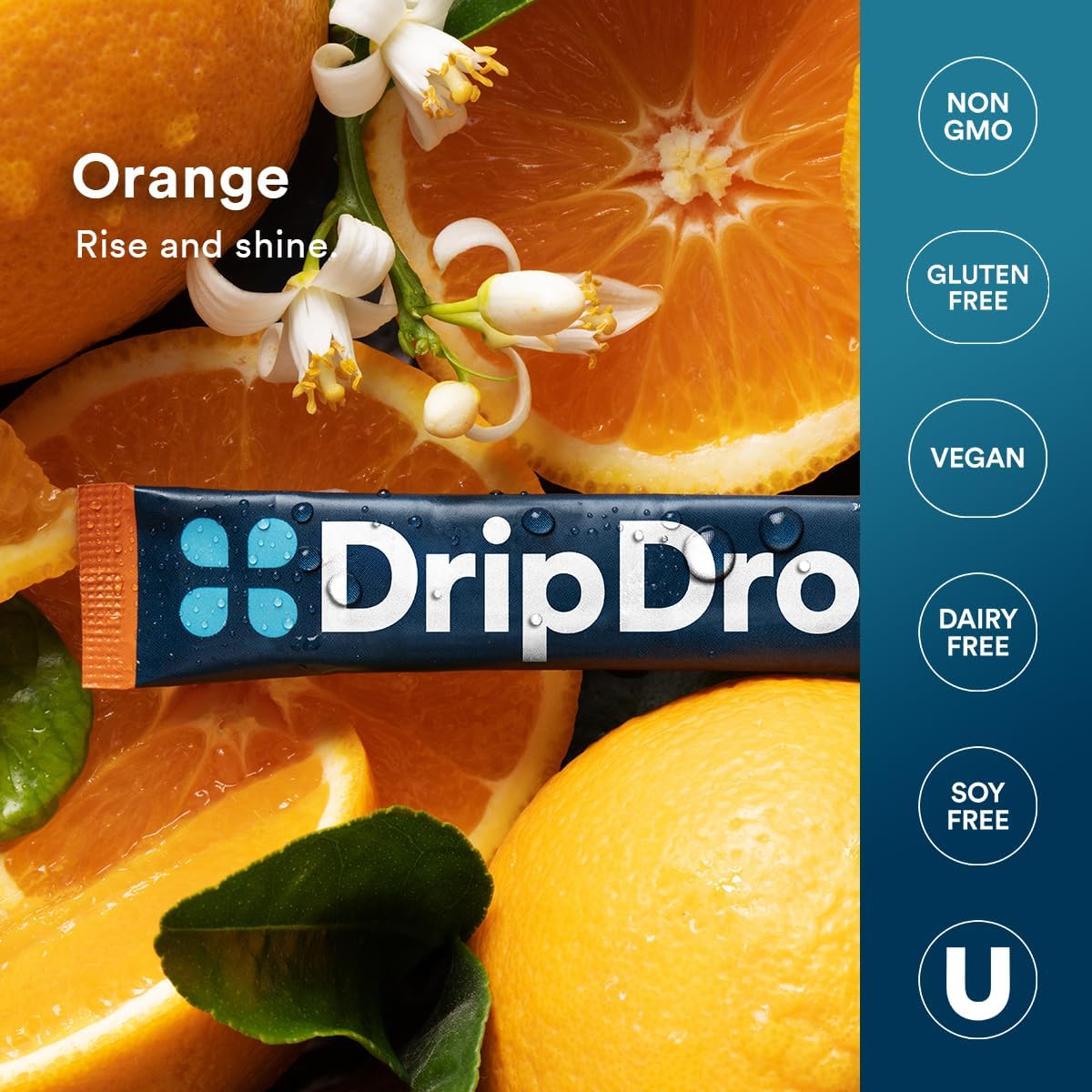 DripDrop Hydration Berry & Orange Bundle, Electrolyte Packets, 64 Count | Berry, Orange; 3X Electrolytes; Potassium, Magnesium, Zinc, Vitamin C; Single Serve; Portable; Daily Use, Workouts, Travel