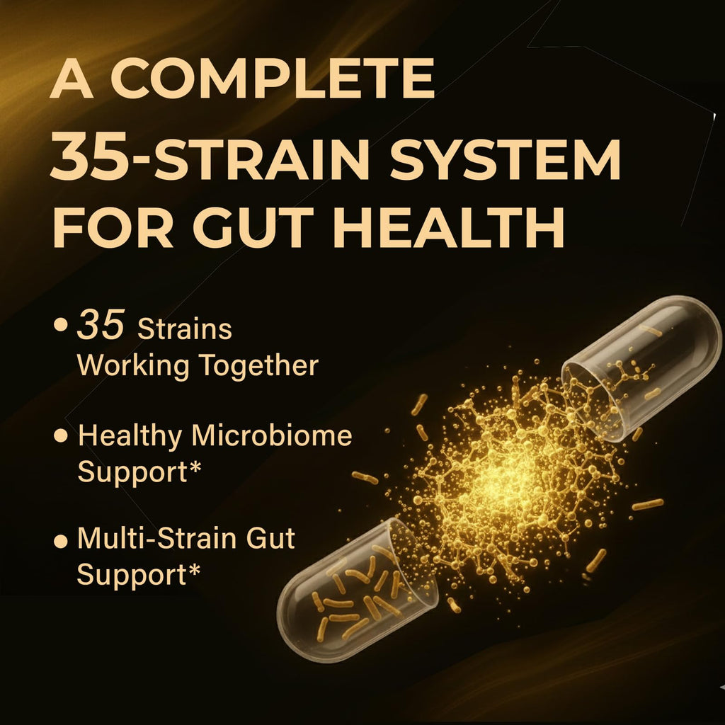 Probiotics with Prebiotics for Men and Women - 35 Strains Probiotics 100 Billion CFU for Gut & Digestive Health, Vegan Acidophilus Probiotic Supplement, Non-GMO Raw Probiotic 60 Capsules