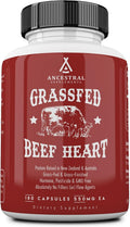 Ancestral Supplements Grass Fed Beef Heart Supplement, CoQ10, 180 Ct | A whole food heart health supplement with CoQ10 supports mitochondrial function and cardiovascular energy.