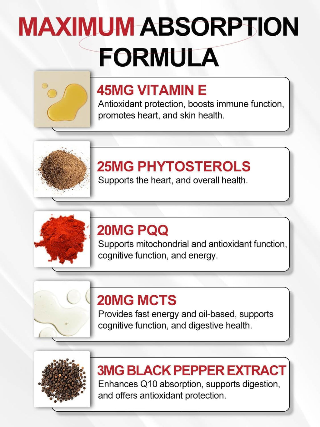 DRFOSTER Ubiquinol CoQ10 400mg Softgels, with PQQ & Vitamin E, 120 Servings | Active Ubiquinol, Coq10 400mg, Black Pepper for Max Absorption, Allergen-Free, Powerful Antioxidant, Brain & Energy Support