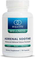 Equilife Adrenal Soothe - Balance Cortisol & Sleep Support - 90 Capsules | Ashwagandha | L-Theanine | Mental Health Support | Supplements for Men & Women | Gluten Free | Vegan | Dairy Free | Non-GMO