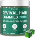 Hair Growth Gummies, Revival Hair Sea Moss Biotin Gummies with Pearl Powder Supports Faster Hair Growth, Stronger Nails, Healthy Skin, Extra Strength