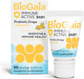 BioGaia Immune Active Baby Probiotic Drops + Vitamin D | Immune & Digestive | Pediatrician-Recommended | Supports Immune Health | Promotes Digestive Health & Regularity | Baby & Toddlers | 50 Day Supply