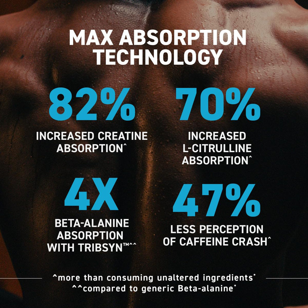 Kaged Pre Workout MAX Powder | Blue Raspberry | Tingle Free, High Stim Pre-Workout | 305 mg Caffeine, Creatine, L-Citrulline | MAXCatalyst for Absorption | Supplements for Men & Women | 20 Servings