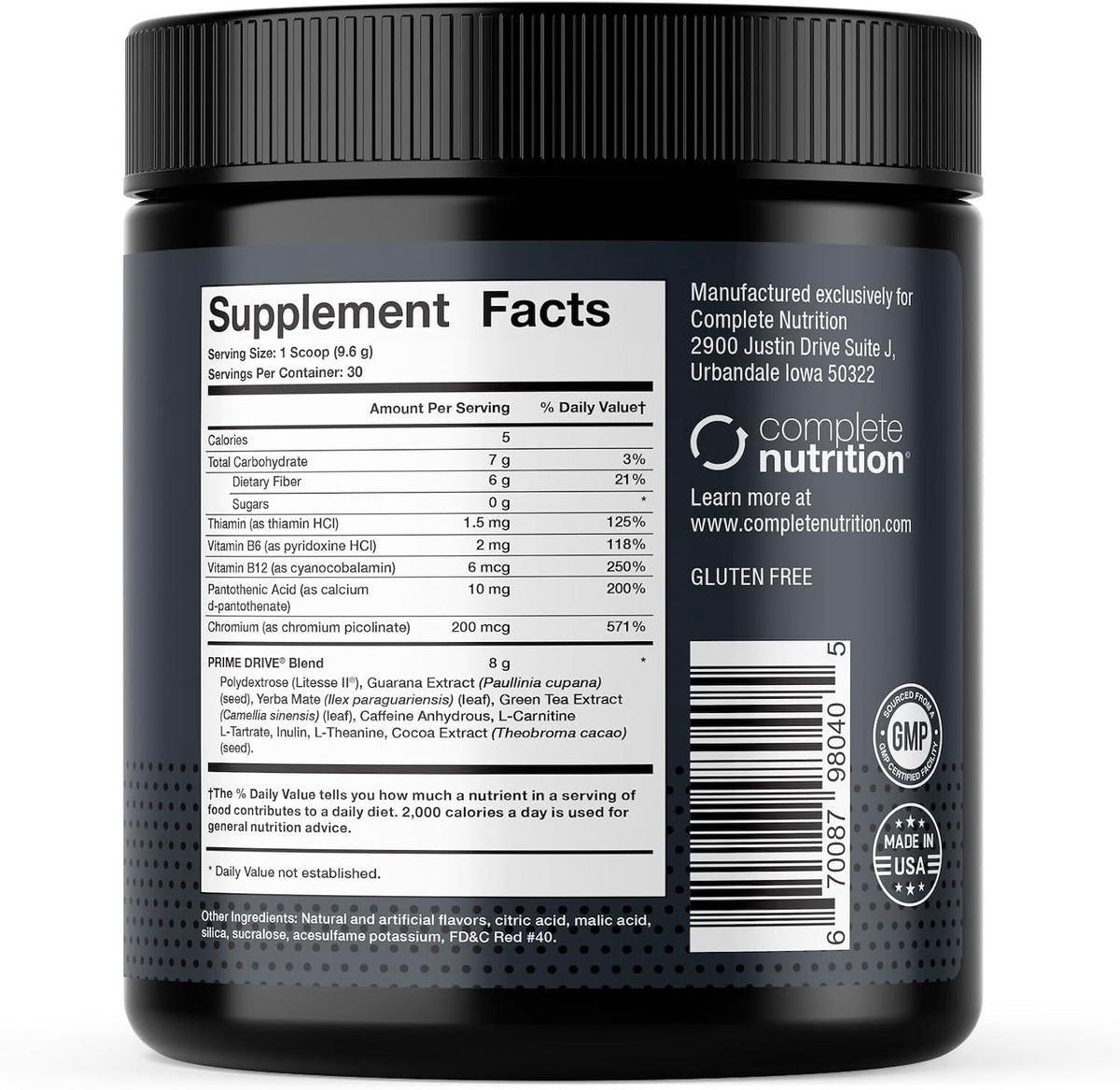 Prime Drive Energy Strawberry Melon Pre Workout Energy Drink Powder, Provides Extreme Energy, Focus and Intensity, Boosts Metabolism 10.2oz (30 Servings)