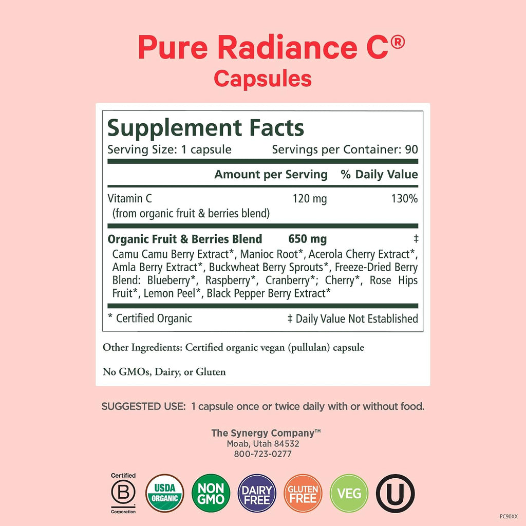 PURE SYNERGY Women’s Multivitamin, Stress, and Energy Essentials Bundle | Whole Food Multi with Adaptogens | Natural Vitamin C Immune and Skin Supplement | Vegan, Non-GMO, and Organic Ingredients