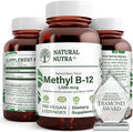 Natural Nutra Vegan Methyl B12 1000mcg, 100 Vegan Lozenges | Supports Cardiovascular & Brain Health, Energy Booster Supplement, Gluten-Free, Enhances Immune Response, Natural Berry Flvr