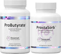 Tesseract Medical Research Optimal Gut & Prostate Bundle, Butyric Acid Complex Gastrointestinal and Prostate Supplement